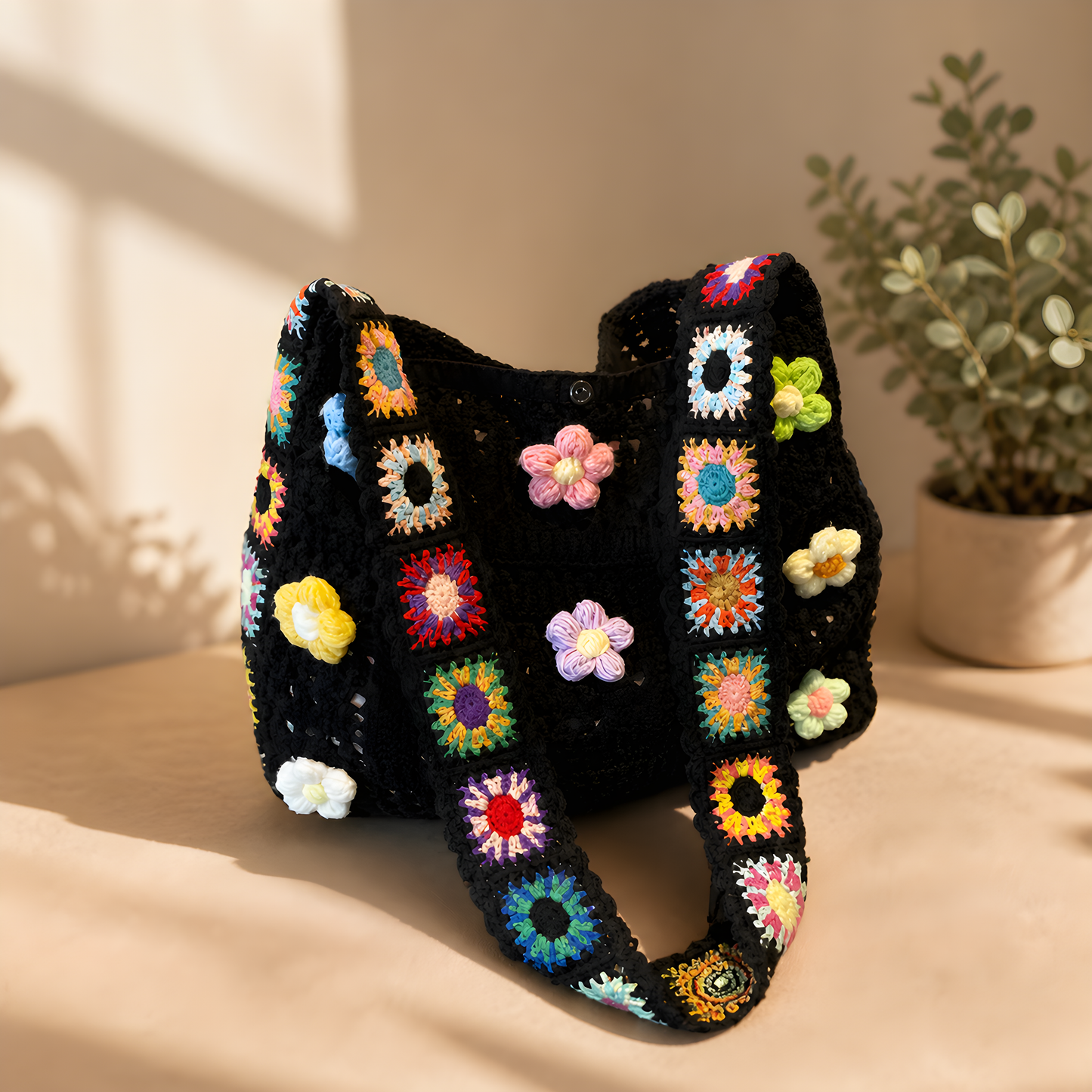 Bolso artesanal crochet