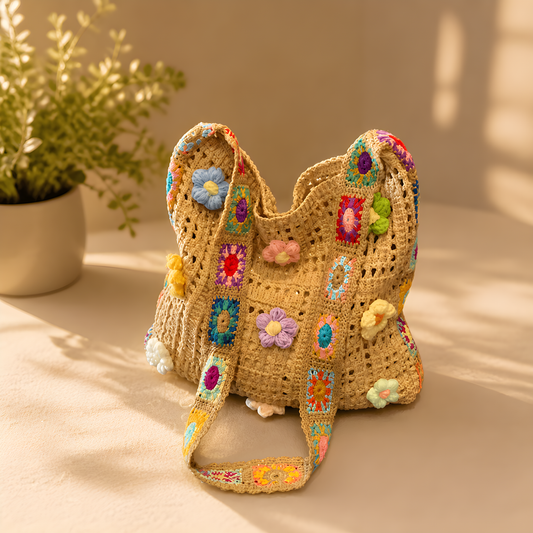 Bolso artesanal crochet
