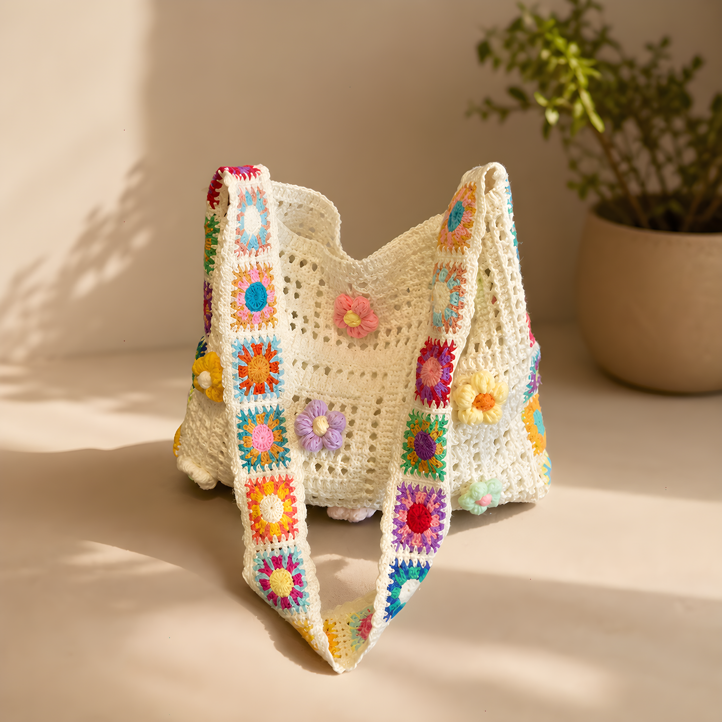 Bolso artesanal crochet